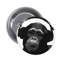DJ-AFFE ANSTECKNADELBUTTON
