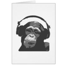 DJ-AFFE GRUßKARTEN