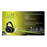 DJ - Diskjockeymusikkoordinator Visitenkartenvorlagen