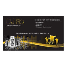 DJ - Diskjockeymusikkoordinator Visitenkarte
