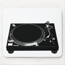 DJ-Musik-Produzent-Turntable-Plattform-Mausunterla Mousepads