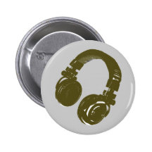 DJ-Musikentwurf Anstecknadelbuttons