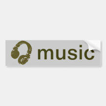 DJ-Musikentwurf Autoaufkleber