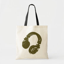 DJ-Musikentwurf Leinentaschen