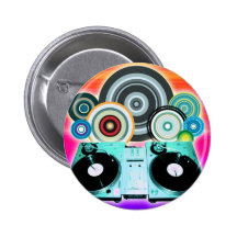 DJ-Turntable-Kreise Button