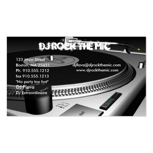 DJ-Visitenkarte