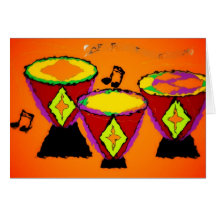 Djembe trommelt Karte