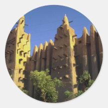 Djenne, Mali Runde Aufkleber