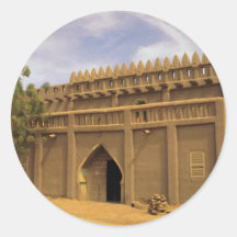 Djenne, Mali Runde Sticker