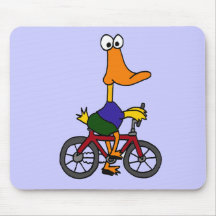 DK, Enten-Reitfahrrad-Cartoon Mauspad