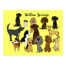 DL, gehende Freund-Postkarten Willow Springs