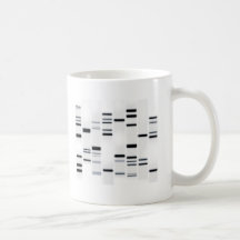 DNS kodiert Kunst-Schwarzes auf Weiß Teetasse