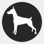 Dobe Silhouette Runde Sticker