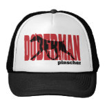 Dobermann-Silhouette, bewegend Trucker Cap