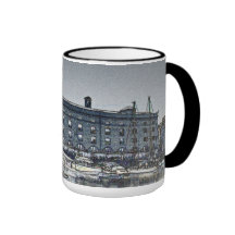 Dock-London-Skizze St. Katherine Kaffee Tasse