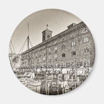 Dock-London-Skizze St. Katherine Magnete