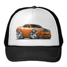 Dodge-Herausforderer-Orangen-Auto Truckermütze