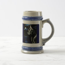 Dogge-Becher - dunkler Mond Kaffee Tassen
