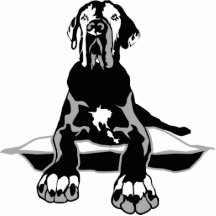 Dogge Fotoskulptur