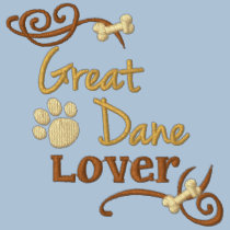 Dogge-Liebhaber bestickte hemden