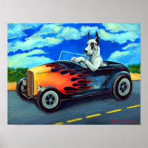 Dogge-Plakat-Wand-Druck