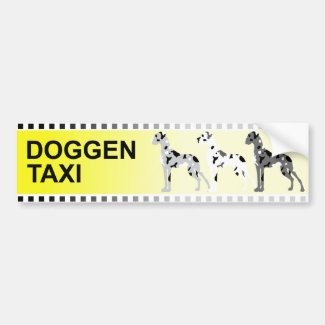 Doggentaxi Autoaufkleber