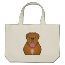 Dogue de Bordeaux Cartoon Tragetaschen