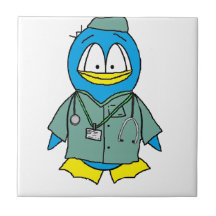 Doktor Penguin Keramikkacheln