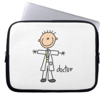 Doktor Strichmännchen Laptop Schutzhülle