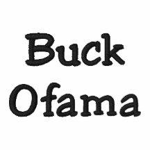 Dollar-Ofama gesticktes T-Stück