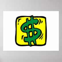 Dollar-Zeichen Posterdrucke