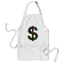 Dollar-Zeichen-Schürze