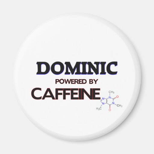 Dominic trieb durch Koffein an Kühlschrankmagnet
