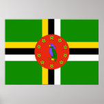 Dominica-Flagge Posterdruck