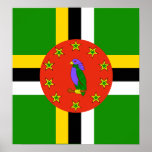 Dominica-Qualitäts-Flagge Posterdrucke