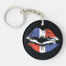 Dominican Republic lips key chain.