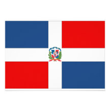 Dominikanische Republik-Flagge Einladungskarten