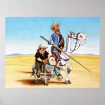 DON QUICHOTE u. SANCHO - IVth. Hundertjähriges Pla Plakatdrucke