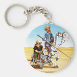 DON QUICHOTE u. SANCHO KEYCHAIN- IVth. Jahrhundert Schlüsselanhänger