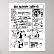 DON QUIJOTE DE LA MANCHA - CÓMIC-Página 01 Posterdrucke