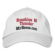 Donner des Sonnenschein-N, MySpace.com Bestickte Baseballkappen