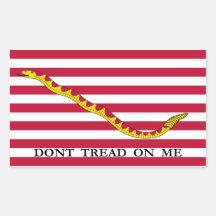 Don't Tread on Me Navy Jack Stickers