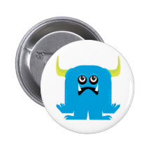 doof blaues Monster Buttons