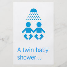 DoppelBabyparty Flyerbedruckung