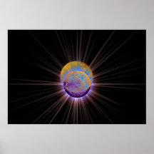 Doppelflammen Plakat
