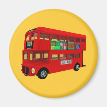 Doppelstöckiger Bus Kühlschrankmagnet