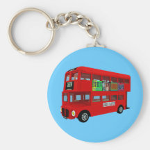 Doppelstöckiger Bus Schlüsselband