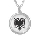 Doppelte vorangegangene Eagle silberne Halskette A