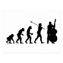 Doppelter Bassist Postkarte