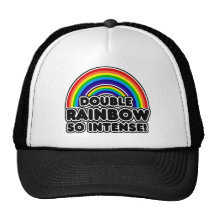 Doppelter Regenbogen so intensiv Kultmütze